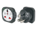 UNIVERSAL CONVERSION PLUG WITH LIGHT & CHILD SAFETY SHUTTER