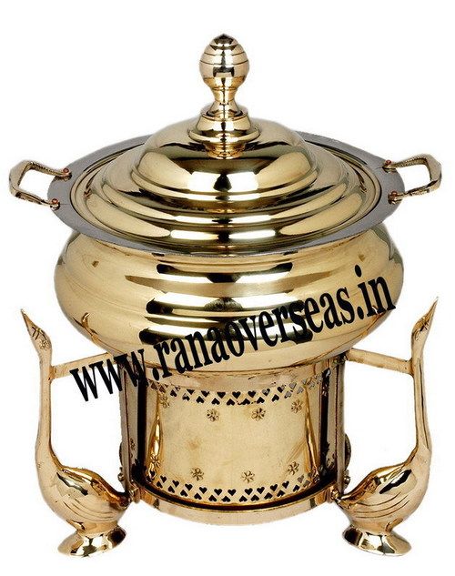 DUCK SHAPE BRASS METAL CATERING DISH