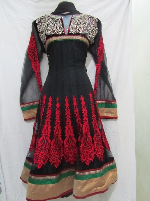 Black Net Anarkali Suit 