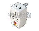 3 Pin Multi Plug Adaptor with Light - 15 Amperes