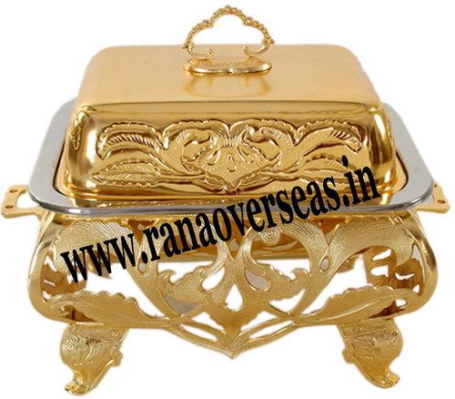 MUGHAL BRASS CHAFING DISH