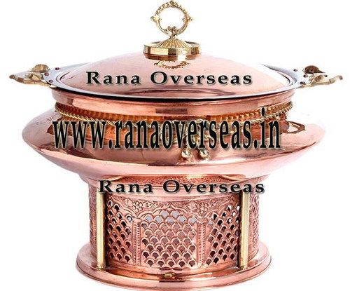 Copper Round Chafing Dish