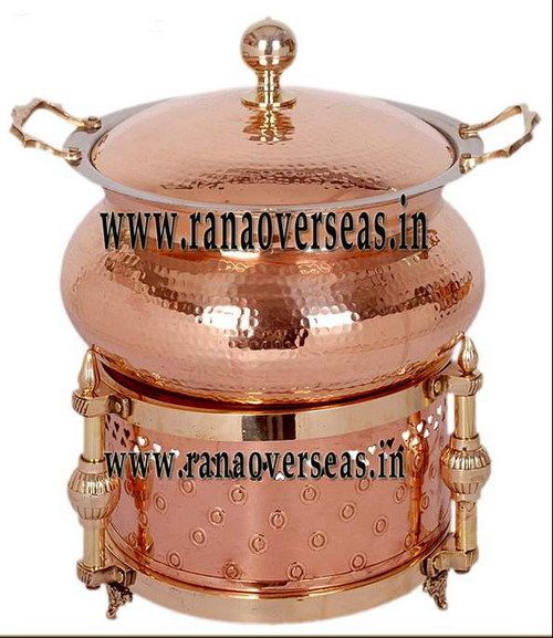 Easy To Clean Copper Metal Chafing Dish