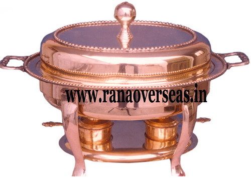 OVAL SHAPE COPPER CHAFING DISH