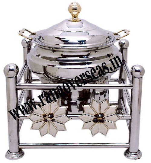Silver Stainless Steel Buffet  Dish