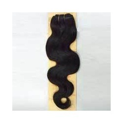 Remmy Single Drawn Machine Weft Deep Wavy Hair - Human Hair, Black | Shiny Look, Smooth Texture, Easy Styling, Less Maintenance