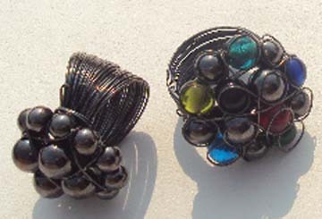 Glass Beads Finger Rings