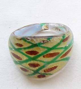 Glass Finger Ring