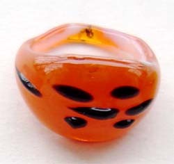 Glass Finger Ring