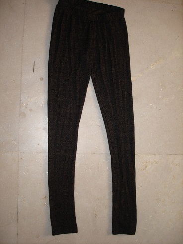 LADIES KNITTED LEGGING IN COTTON/POLY/LYCRA/NYLON