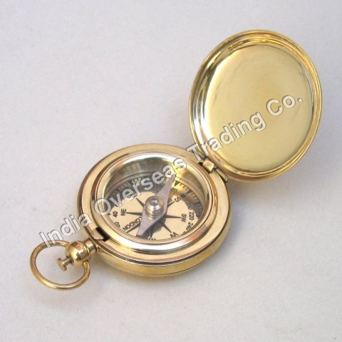 Nautical Dalvey Style Compass - Brass, 50mm Diameter | Magnetic Needle, Portable, Durable Design