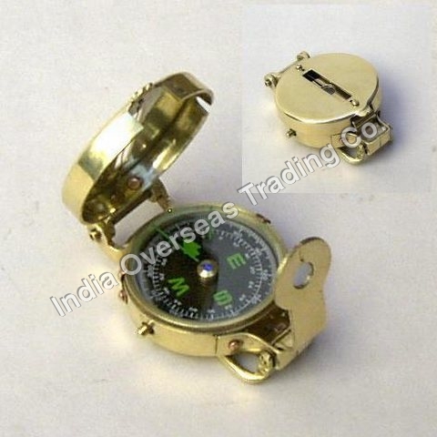 BRASS MILITARY COMPASS 