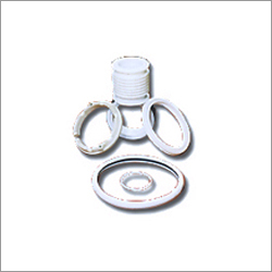 White Ptfe Bonded Metal Parts