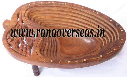 Brown Wooden Spring Fruit Trays.