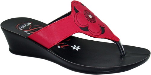 Black And Red Women'S Designer Sandals