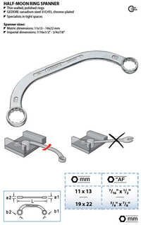 Half- Moon Ring Spanner