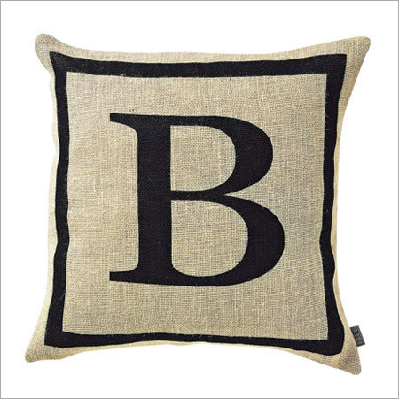 Alpha Jute Cushion Cover