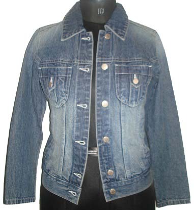 customized cotton Denim designer Jacket for ladies