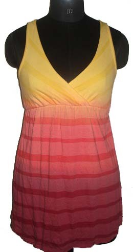 LADIES KNITTED COTTON DRESS FOR SUMMERS TIE DYE