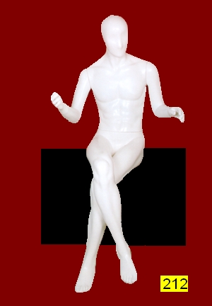 Male Sitting Mannequin