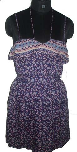 LADIES CASUAL PRINTED COTTON DRESS FOR SUMMERS
