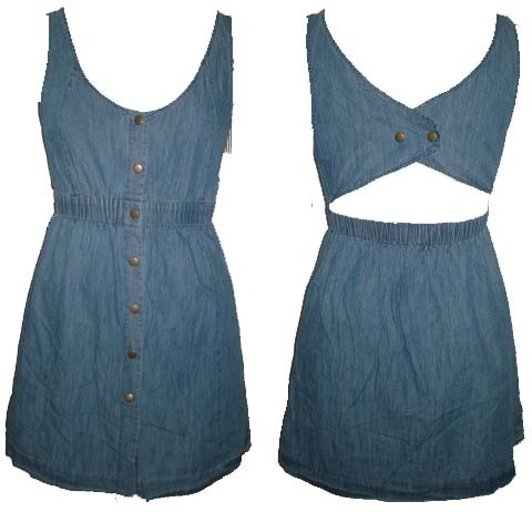 WOMEN/LADIES FASHIONABLE DRESSES IN DENIM, COTTON