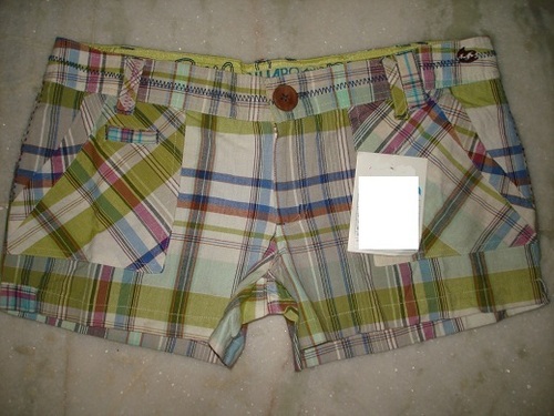 LADIES YARN DYED SHORTS