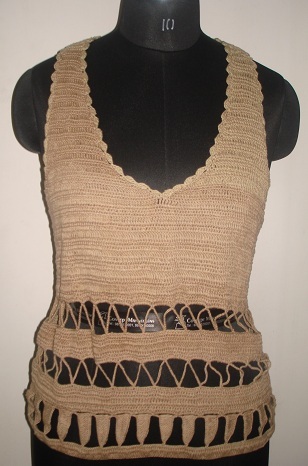 WOMEN CLOTHING CROCHET TOP HAND MADE