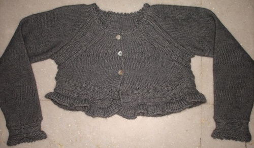 Cardigan Girls in Wool, Soft Acrylic, Kashmere