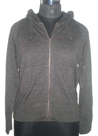 LADIES KNITTED CASUAL WOOL JACKET