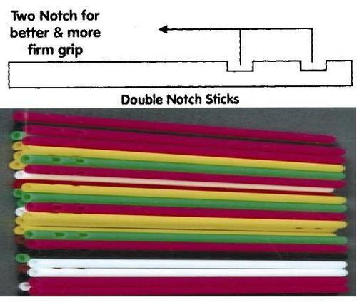 Double Notch Lollipop Sticks