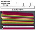 Double Notch Lollipop Sticks