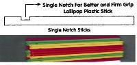 Single Notch Lollipop Sticks