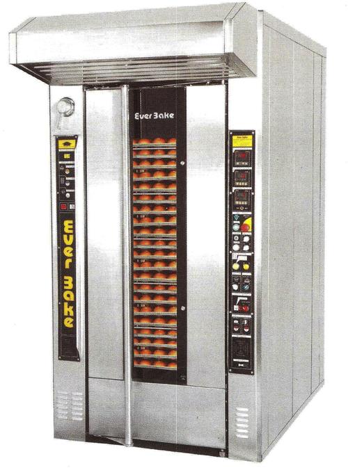 Rotary Rack Oven - Stainless Steel & MS Body, 17-320 Trays (400x600mm & 300x450mm) | Efficient, Cost Saving, Uniform Baking, Rotating Trolley