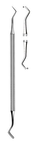 Plastic Filling Instruments - Stainless Steel 14cm, Ergonomic Grip, Precisely Curved Tip, Autoclavable