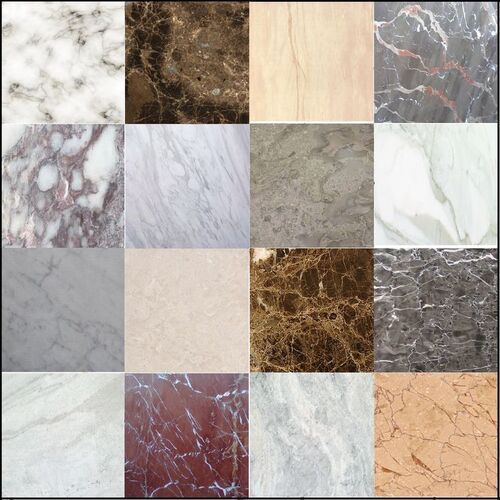 Indian Marble Floor Tiles - Color: Brown