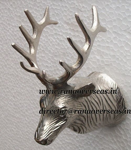 Wall Hanging Aluminium Metal Swamp Deer for home Decoration.