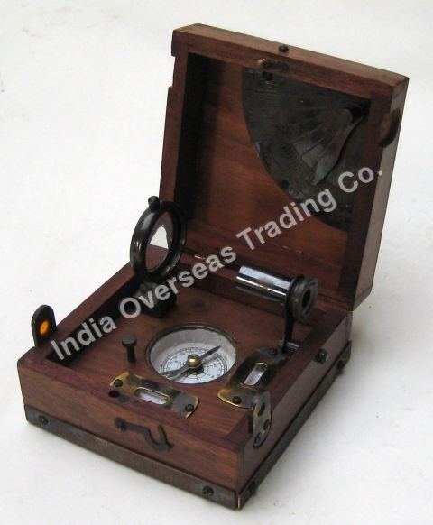 MARINE BOX TELESCOPE COMPASS,SPRIT LEVEL