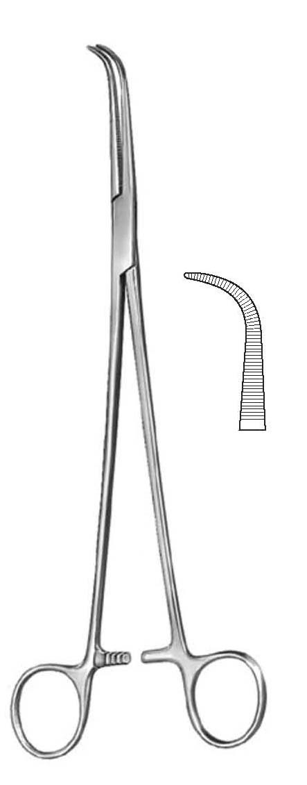 GEMINI ART. FORCEP - Stainless Steel, 13cm, Full CVD | Curved Jaw, Precise Grip, Polished Finish, Autoclavable