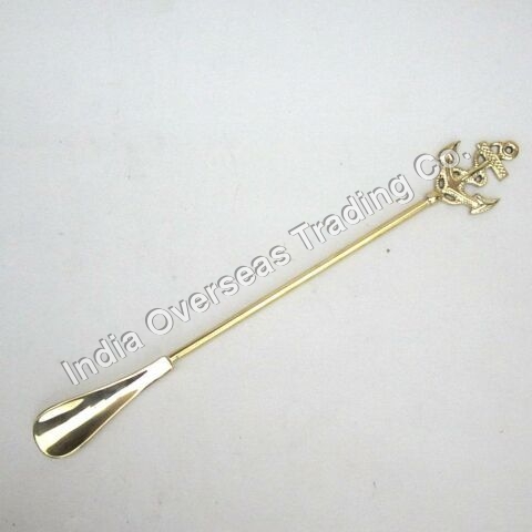SOLID BRASS SHOE HORN ANCHOR