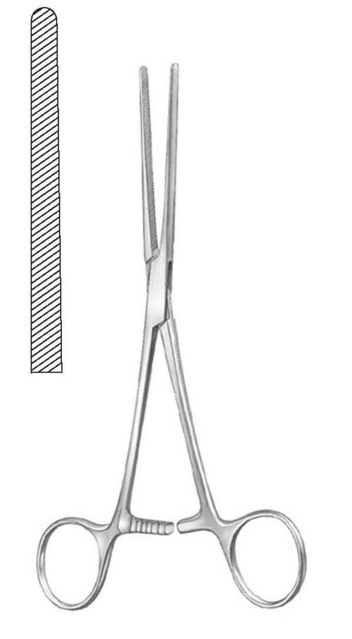 DOYEN-BABY Intestinal Forcep - Stainless Steel 17 cm Straight Jaw | Precise Grip Gentle Tissue Handling Autoclavable Polished Finish