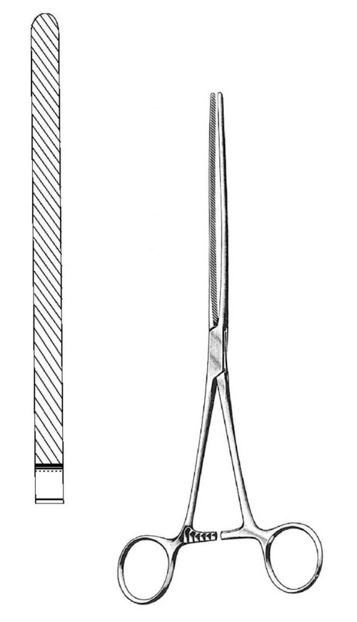 DOYEN INT. FORCEP - Stainless Steel 23cm Straight | Precise Grip Ergonomic Handle Autoclavable