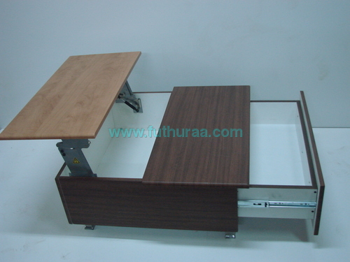 Rectangular Coffee Table with lift onStorage & drawer
