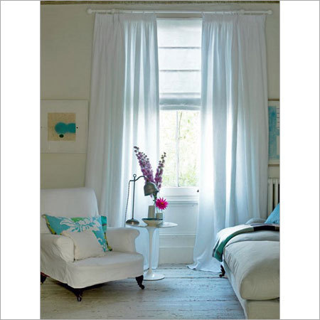 White Romantic Curtains In Bedroom