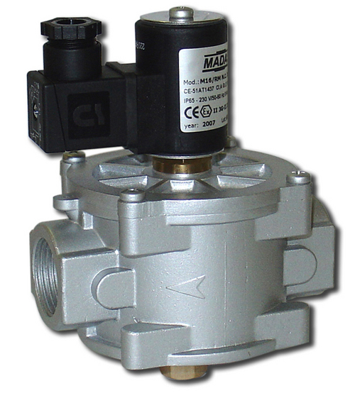 Manual Reset Gas Solenoid Valves