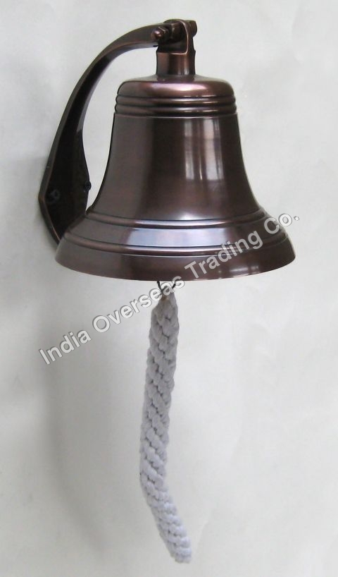 ALUMINUM BELL COPPER ANTIQUE 7"