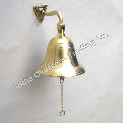 BRASS SHIP BELL 4" - Brass, 4 Inches | Polished Finish, Loud Ringing, Wall Mountable, Case Pack 24