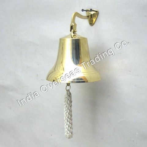 NAUTICAL BRASS SHIP BELL 6"