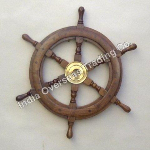 Wooden Ship Wheel