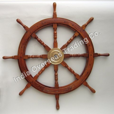 Wooden Ship Wheel